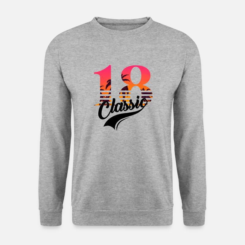 Ausgabe 18 - 18-jähriges Jubiläum - Unisex Pullover - Weißgrau meliert