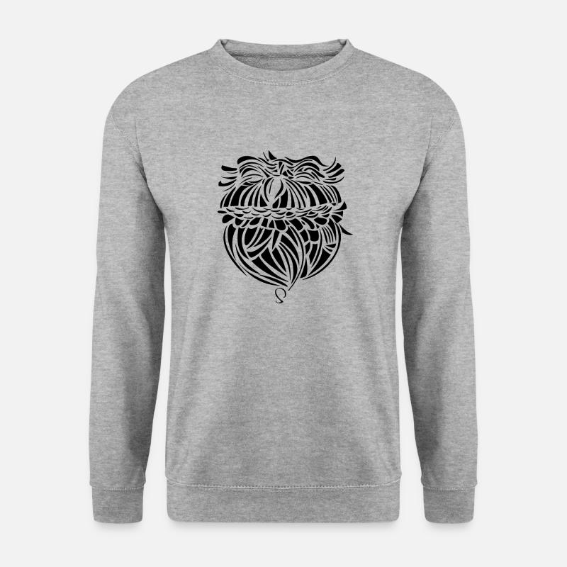Smart owl - Unisex Pullover - Weißgrau meliert