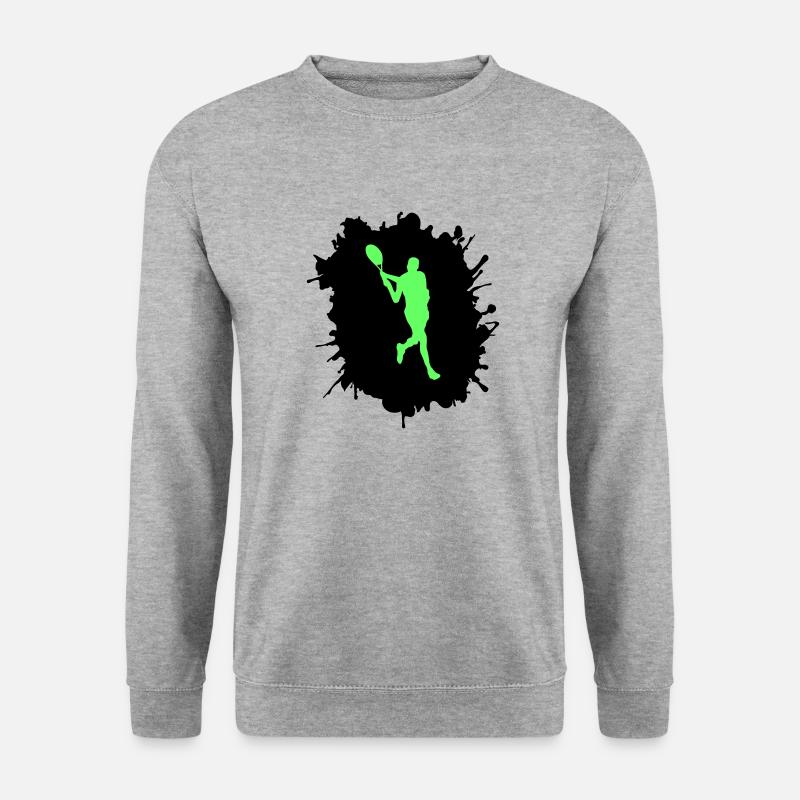 tennis klecks - Unisex Pullover - Weißgrau meliert