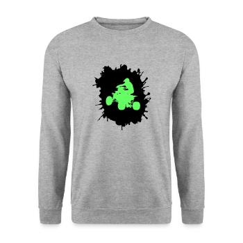 Blobs de pilote quadruple - Sweat-shirt Unisexe - gris chiné - Devant - Alina (178cm) & Michal (187cm)