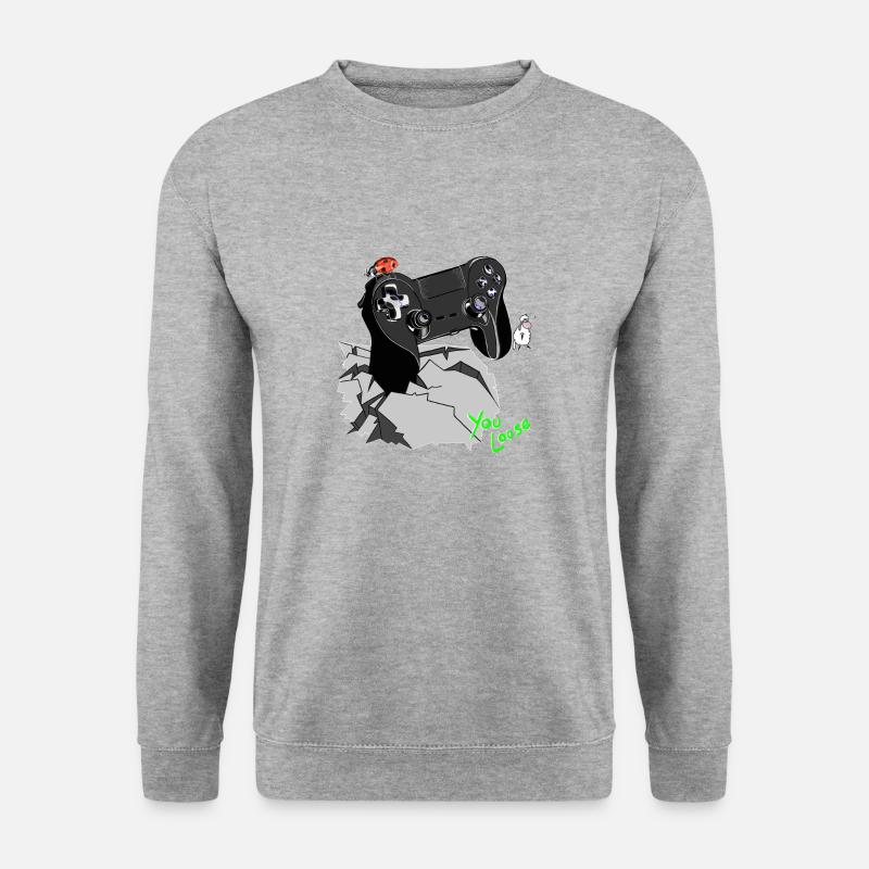 Controller Gamepad Wolly Sheepling - Unisex Pullover - Weißgrau meliert