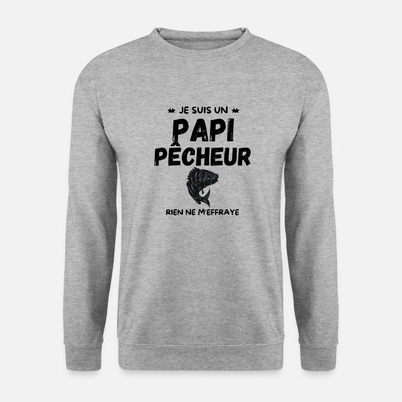 PAPI PÊCHEUR - Sweat-shirt Unisexe - gris chiné