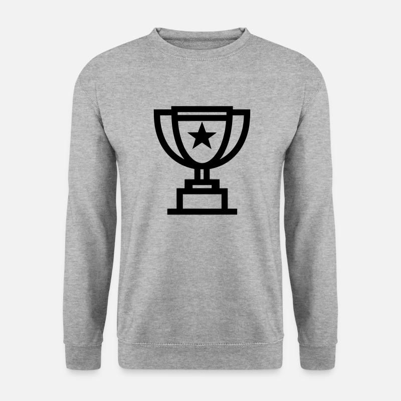 Trophäe - Unisex Pullover - Weißgrau meliert