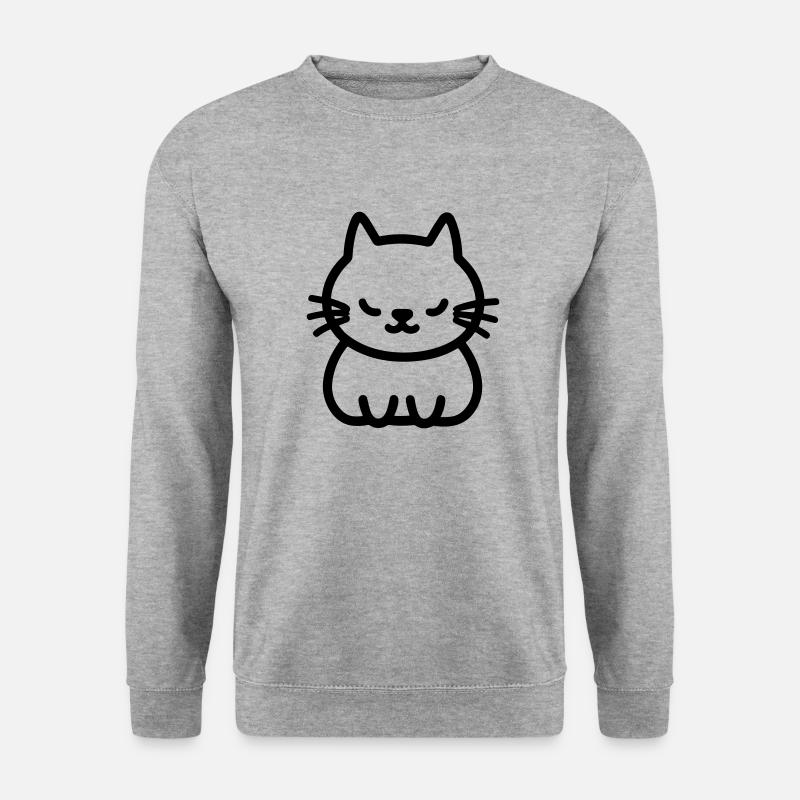 cat - Unisex Sweatshirt - salt & pepper