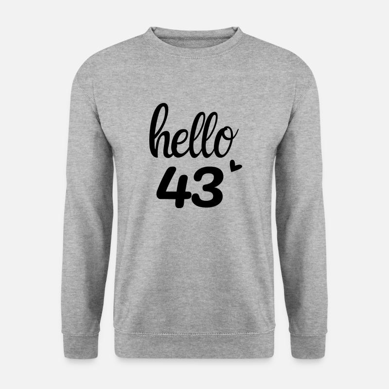 Hello 43 - Unisex Sweatshirt - salt & pepper