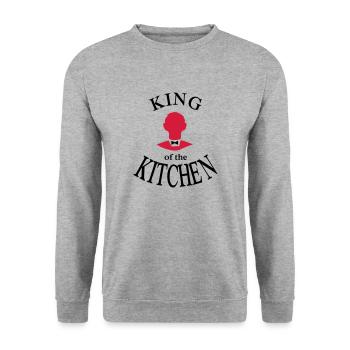 Tablier de chef - Sweat-shirt Unisexe - gris chiné - Devant - Alina (178cm) & Michal (187cm)