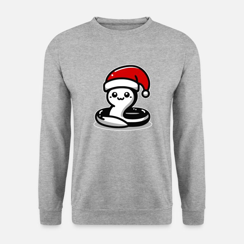 Christmas Eel Snake - Unisex Sweatshirt - salt & pepper