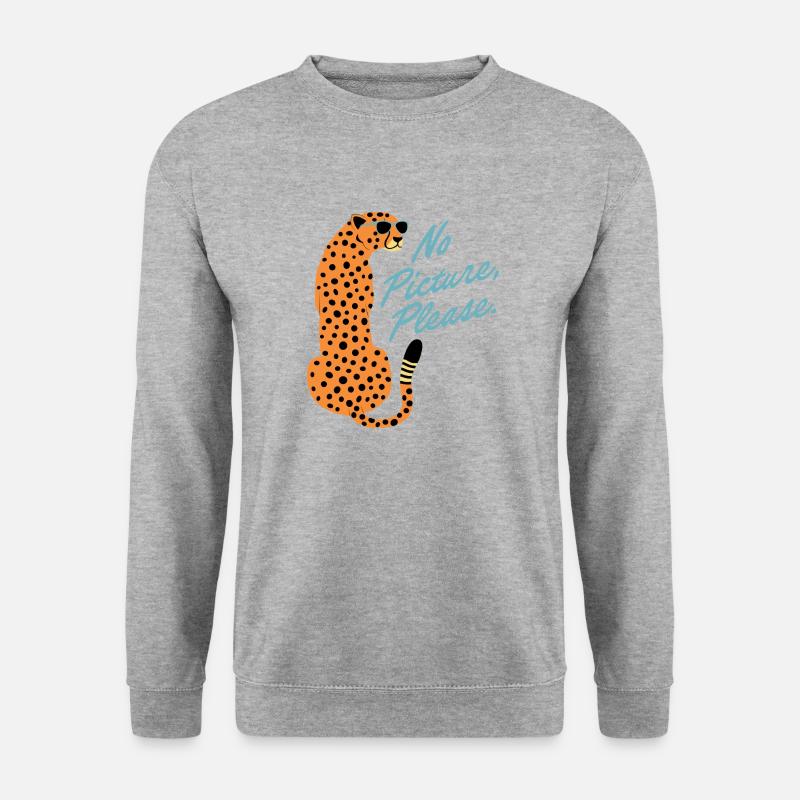 Paparazzi Gepard - Unisex Pullover - Weißgrau meliert