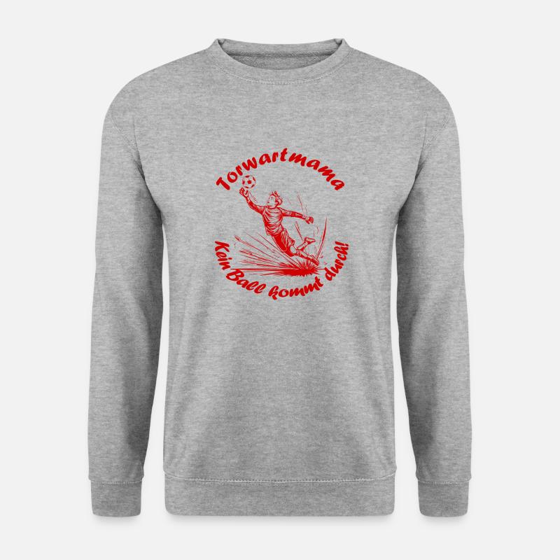 Towart Mama rot - Unisex Pullover - Weißgrau meliert