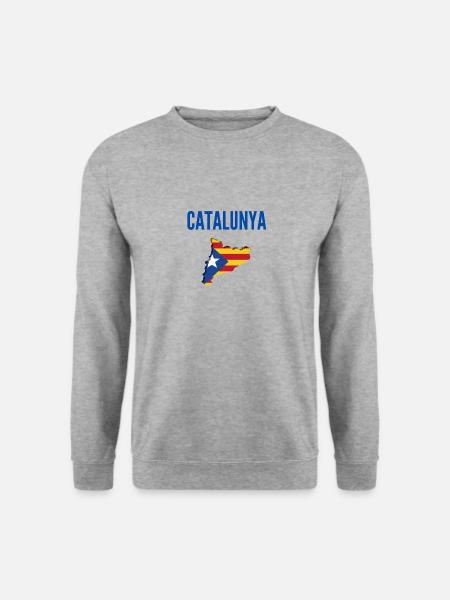 catalunya catalogne cadeau noel regal de nadal - Sweat-shirt Unisexe - gris chiné