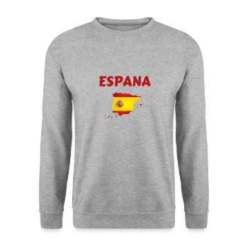 espana cadeau noel t-shirt espagne - Sweat-shirt Unisexe - gris chiné - Devant - Alina (178cm) & Michal (187cm)