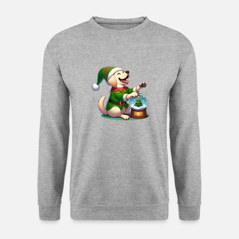 Labrador Retriever - Unisex Pullover - Weißgrau meliert