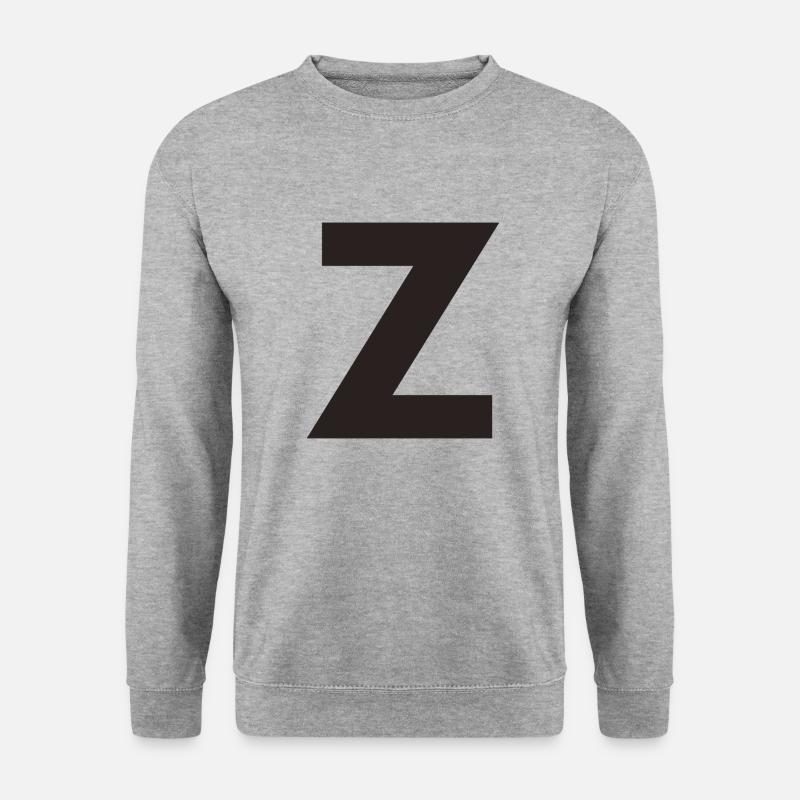 Z - Unisex Pullover - Weißgrau meliert