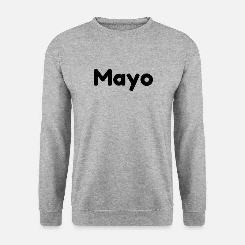 Paarshirt Mayo-Ketchup - Unisex Pullover - Weißgrau meliert