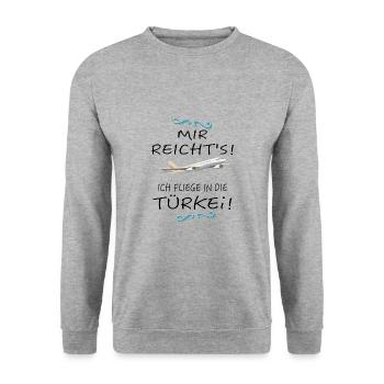 Türkei - Urlaub in der Türkei - Unisex Pullover - Weißgrau meliert - Vorne - Alina (178cm) & Michal (187cm)