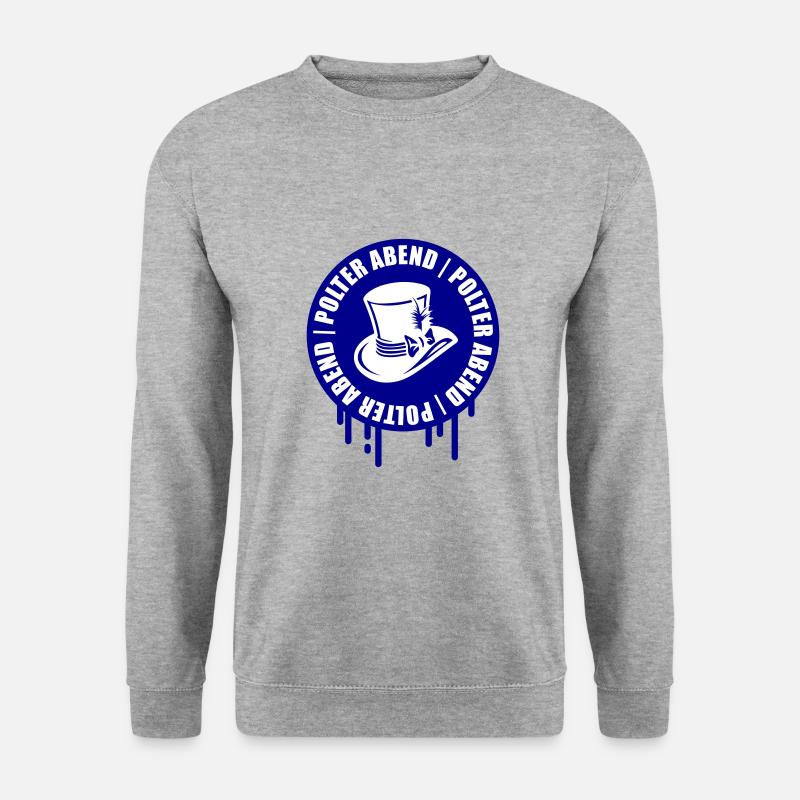Polterabend Polterhochzeit - Unisex Pullover - Weißgrau meliert