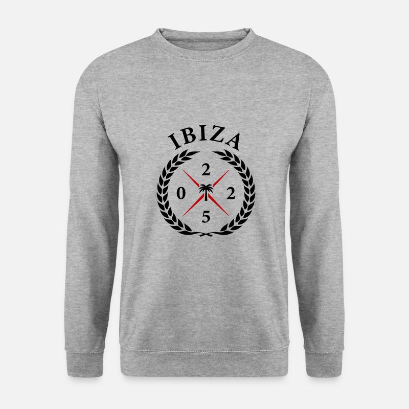 Ibiza 2025 - Unisex Pullover - Weißgrau meliert