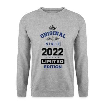 Anniversaire édition limitée 2022 - Sweat-shirt Unisexe - gris chiné - Devant - Alina (178cm) & Michal (187cm)