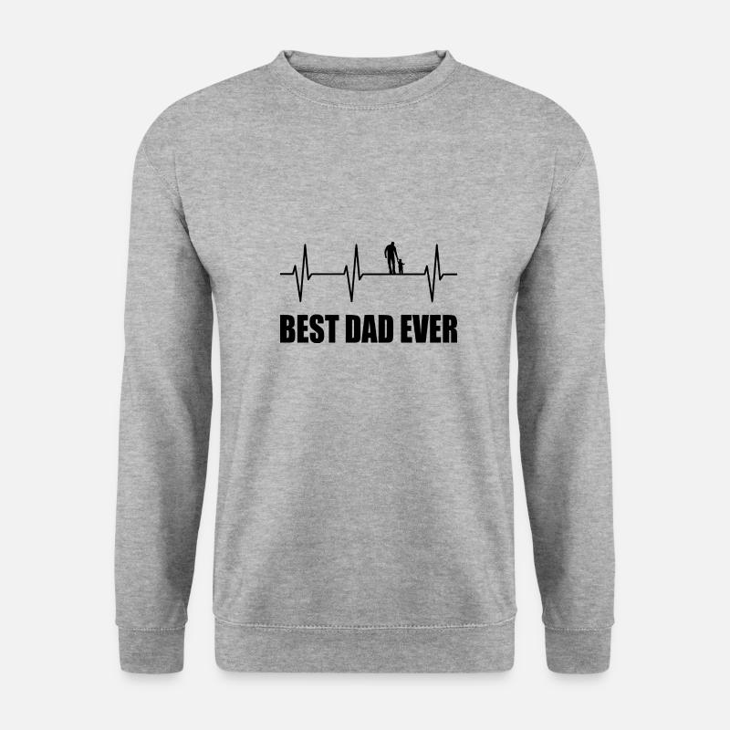 Papa - Unisex Pullover - Weißgrau meliert