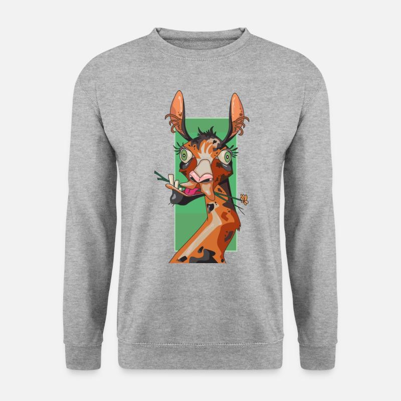Girafe - Unisex Pullover - Weißgrau meliert