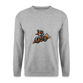 Vélo de montagne Sports Vélo de montagne - Sweat-shirt Unisexe - gris chiné - Devant - Alina (178cm) & Michal (187cm)