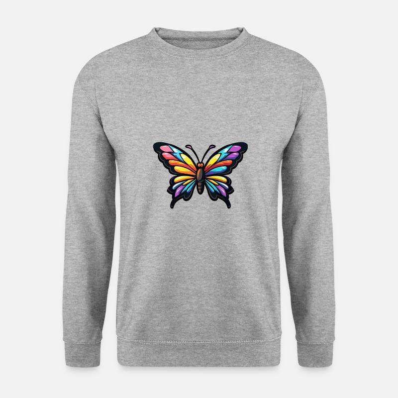 Butterfly Comic - Unisex Sweatshirt - salt & pepper