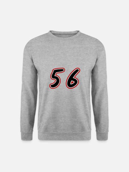 56 siffra symbol - Unisextröja - vitgråmelerad