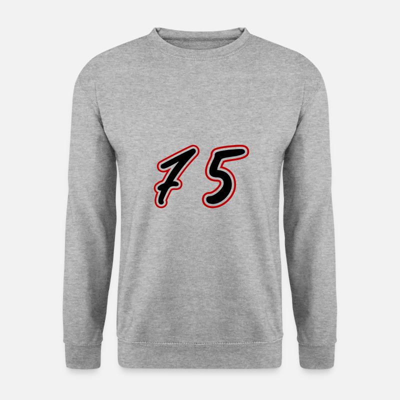 75 Number Symbol - Unisex Sweatshirt - salt & pepper