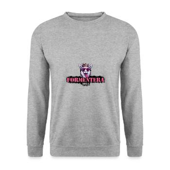 Formentera 2024 Alpaca - Unisex Sweatshirt - salt & pepper - Front - Alina (178cm) & Michal (187cm)