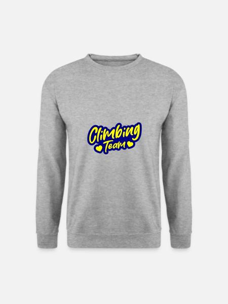 Climbing Team - Unisex Pullover - Weißgrau meliert