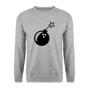 Bowling Ball Bowling Bowler Bowling Team Gift - Unisex Sweatshirt - salt & pepper - Front - Alina (178cm) & Michal (187cm)