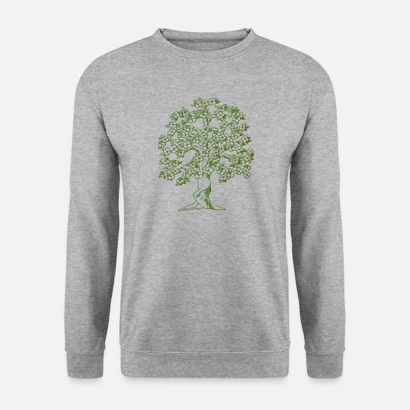 Tree drawing - Unisex Sweatshirt - salt & pepper