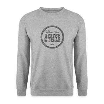 Dexter Morgan Revival 2021 - Willkommen zurück Staffel 9 - Unisex Pullover - Weißgrau meliert - Vorne - Alina (178cm) & Michal (187cm)