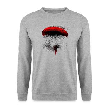 Paraglider splash red - Unisex Sweatshirt - salt & pepper - Front - Alina (178cm) & Michal (187cm)