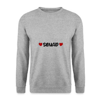 Cœur d’escouade - Sweat-shirt Unisexe - gris chiné - Devant - Alina (178cm) & Michal (187cm)