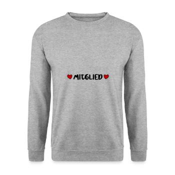 Cœur de membre - Sweat-shirt Unisexe - gris chiné - Devant - Alina (178cm) & Michal (187cm)