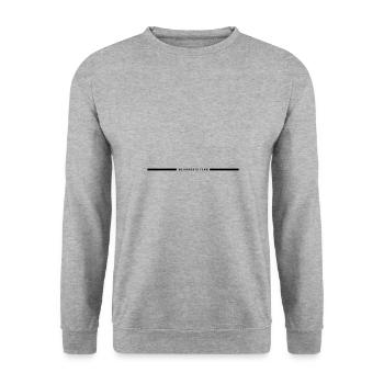 Weihnachts Team Linie - Unisex Pullover - Weißgrau meliert - Vorne - Alina (178cm) & Michal (187cm)