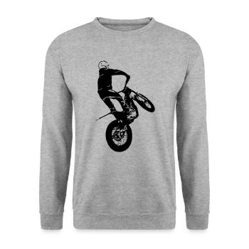 Trial - Unisex Pullover - Weißgrau meliert - Vorne - Alina (178cm) & Michal (187cm)