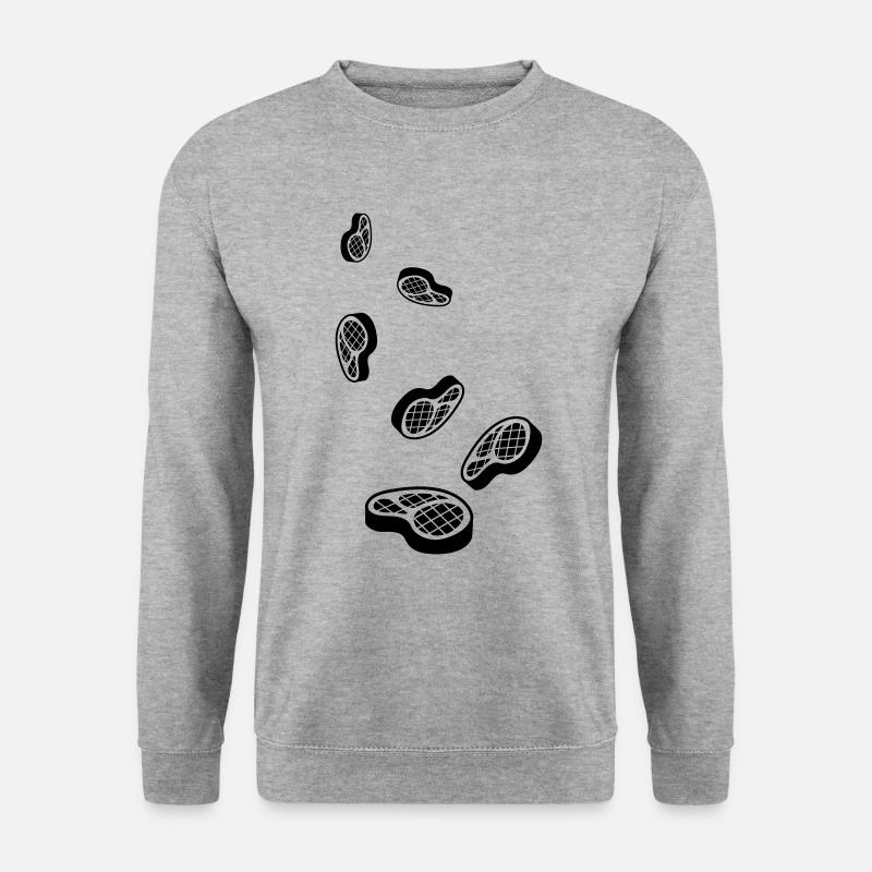 Fleisch steak symbol - Unisex Pullover - Weißgrau meliert