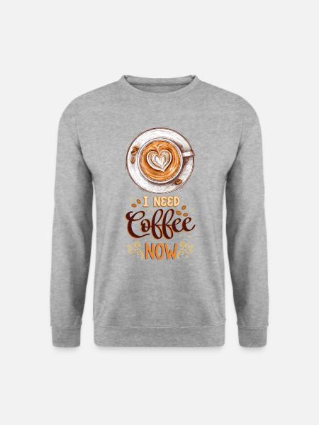 Coffee Coffee Lover Coffee Mug Barista Vintage - Unisex Sweatshirt - salt & pepper