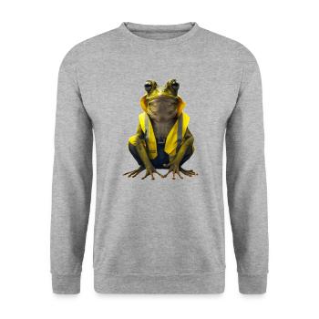Le contremaître voit tout et a un rôle clé - Sweat-shirt Unisexe - gris chiné - Devant - Alina (178cm) & Michal (187cm)