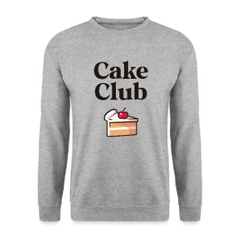 Cake Club - Unisex Sweatshirt - salt & pepper - Front - Alina (178cm) & Michal (187cm)