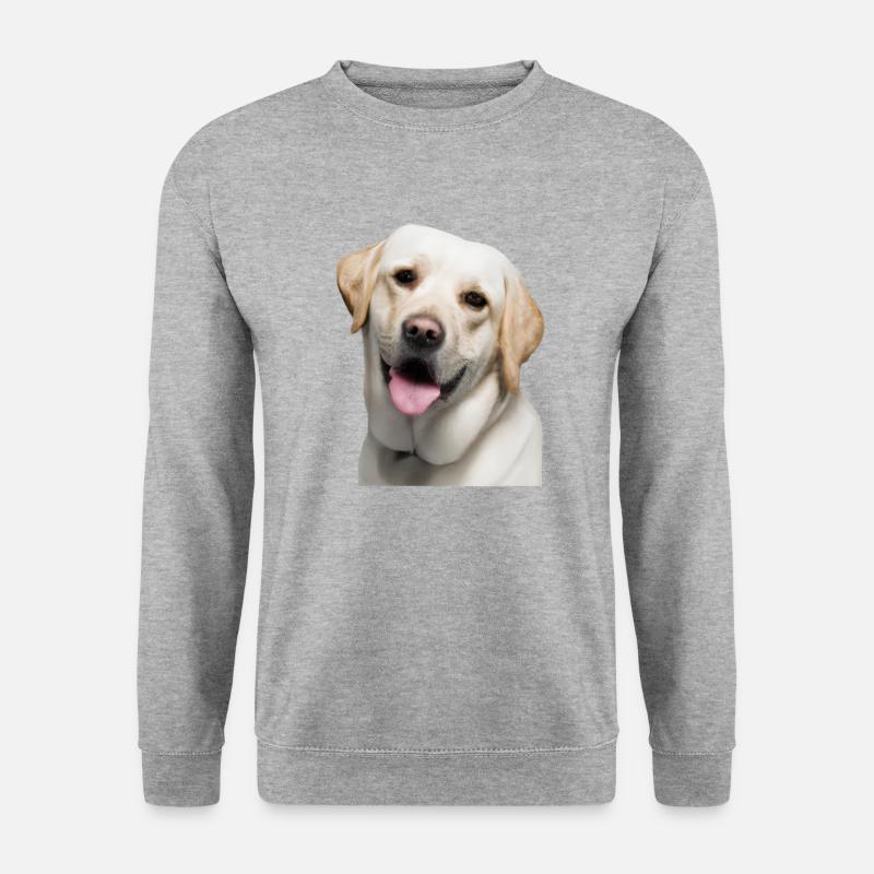 Labrador Retriever - Unisex Pullover - Weißgrau meliert