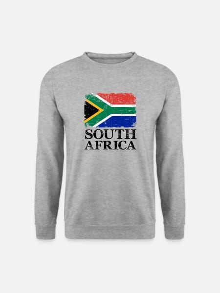 Südafrika - Unisex Pullover - Weißgrau meliert