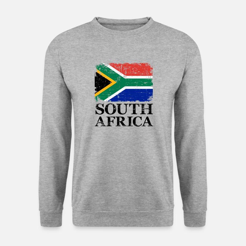 Südafrika - Unisex Pullover - Weißgrau meliert