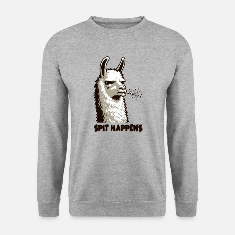 Spit Happens - Unisex Sweatshirt - salt & pepper