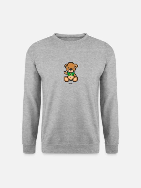 Pixel Bear Brazil - Unisex Sweatshirt - salt & pepper