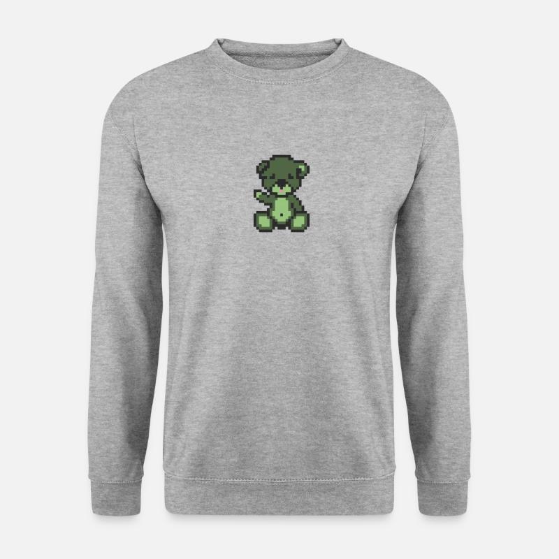 Pixel Bear Zombie - Unisex Sweatshirt - salt & pepper