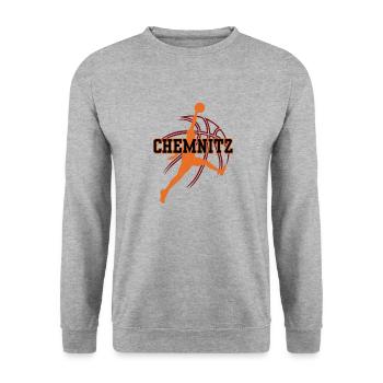 Chemnitz, my city! - Unisex Sweatshirt - salt & pepper - Front - Alina (178cm) & Michal (187cm)