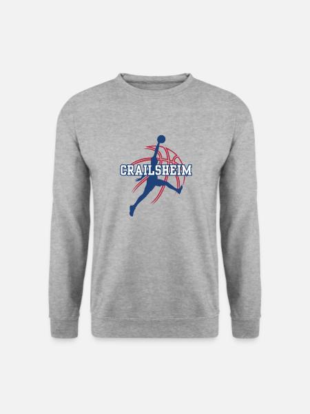 Crailsheim, meine Stadt! - Unisex Pullover - Weißgrau meliert